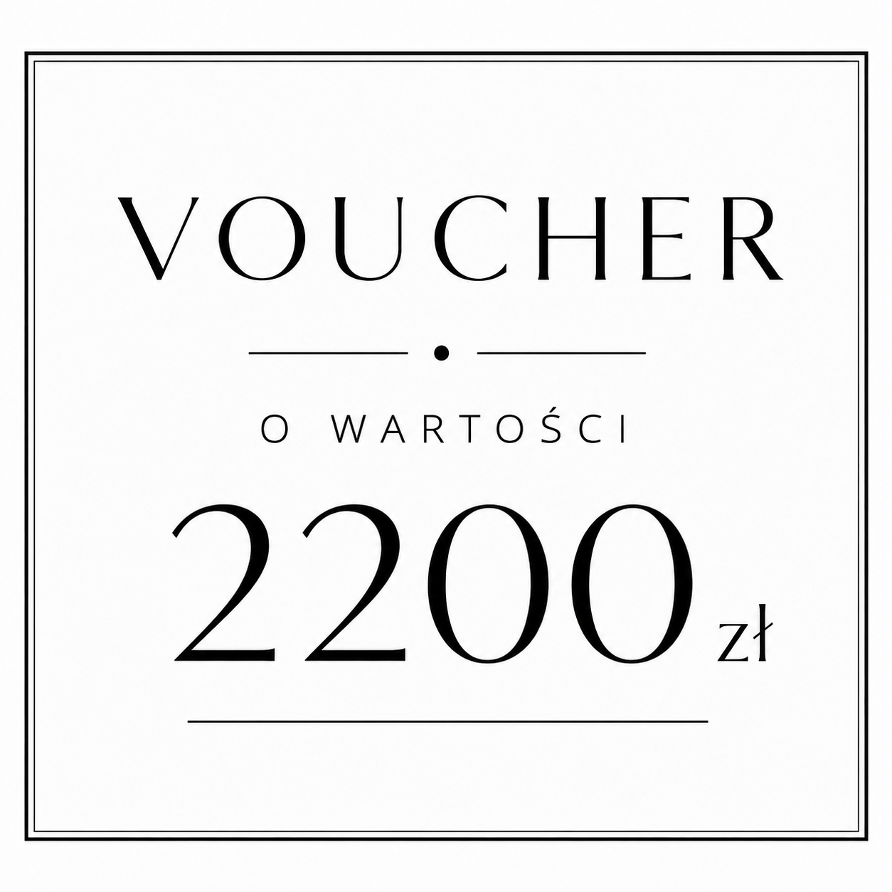 Voucher o wartości 2200zł