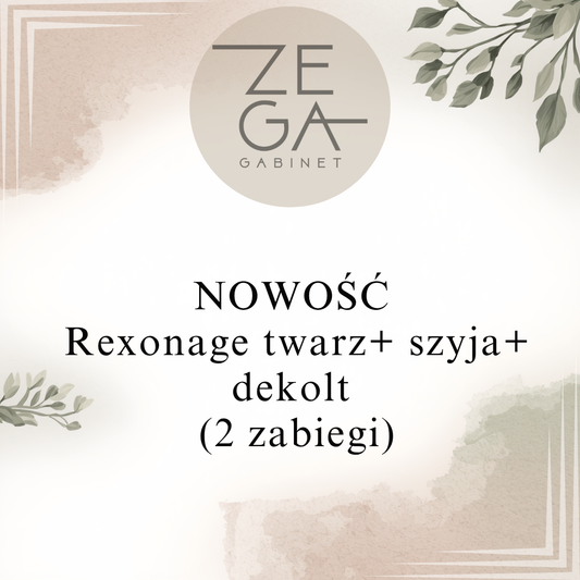 NOWOŚĆ Rexonage twarz+ szyja+ dekolt (2 zabiegi)